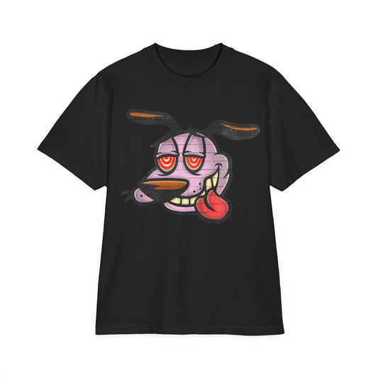Cowardly Dog Drop-Shoulder T-Shirt